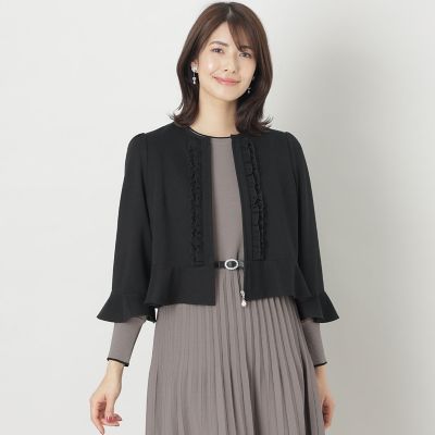 ＜TO BE CHIC (Women)＞ポンチフリルボレロ