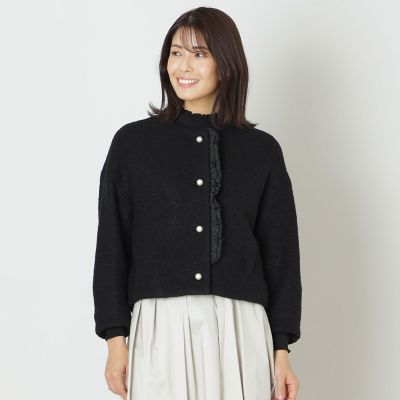 ＜TO BE CHIC (Women)＞【ＳＴＯＲＹ掲載】ブークレフリル　ボレロ