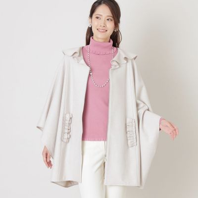 ＜TO BE CHIC (Women)＞フリルケープ