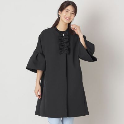＜TO BE CHIC (Women)＞ベルスリーブフリルコート