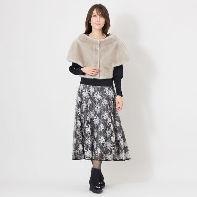 TOBECHICブラックファーボレロ フェイクファーボレロ | TO BE CHIC (Women)/トゥー ビー シック