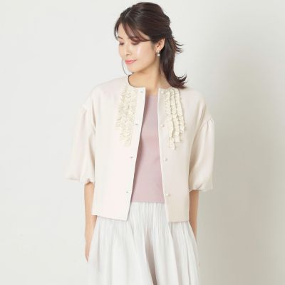 ＜TO BE CHIC (Women)＞ミニフリルボレロ