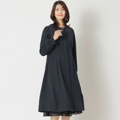 ＜TO BE CHIC (Women)＞ダブルフェイスサテン　ノーカラーコート