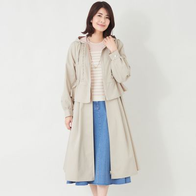 ＜TO BE CHIC (Women)＞バイカラーボンディング　マルチＷＡＹコート