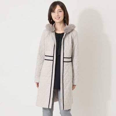 スカラップタフタキルティング コート | TO BE CHIC (Women)/トゥー