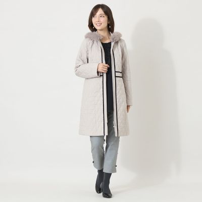スカラップタフタキルティング コート | TO BE CHIC (Women)/トゥー