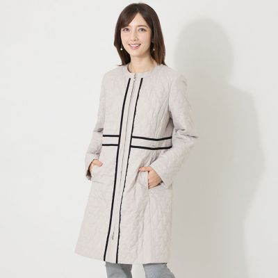 スカラップタフタキルティング コート | TO BE CHIC (Women)/トゥー