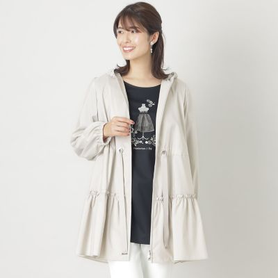 ＜TO BE CHIC (Women)＞ポリエステルタフタ　ミドルコート