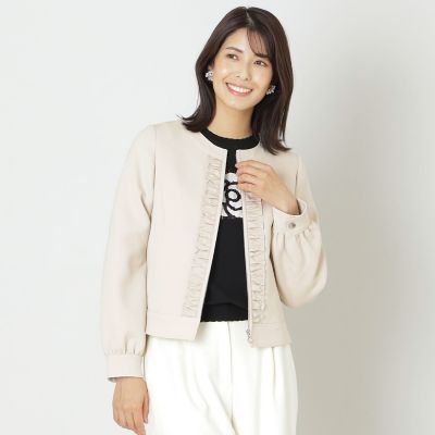 ＜TO BE CHIC (Women)＞トリプルクロスギャザー　ブルゾン