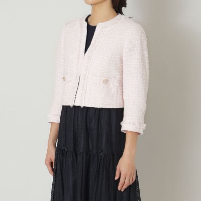 ライトカラーツイード ショートジャケット | TO BE CHIC (Women