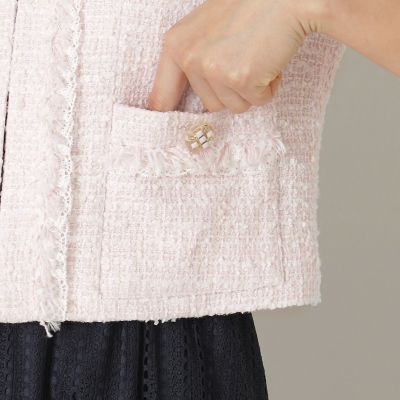 ライトカラーツイード ショートジャケット | TO BE CHIC (Women