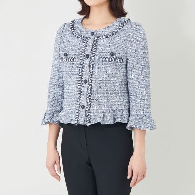【otte】btsライクツイードジャケット デニムライクツイード ジャケット | TO BE CHIC (Women)/トゥー ビー