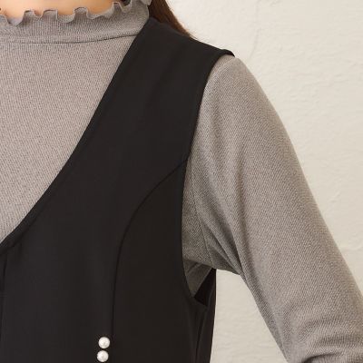 マットストレッチダンボール ロングジレ | TO BE CHIC (Women)/トゥー