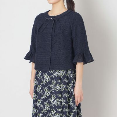 カラミツイード ノーカラージャケット | TO BE CHIC (Women)/トゥー