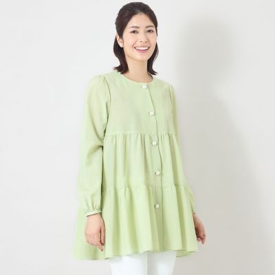 ＜TO BE CHIC (Women)＞ブライトクロス　ティアードブラウス