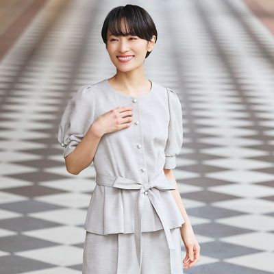 ＜TO BE CHIC (Women)＞リネンライク　ブラウスジャケット