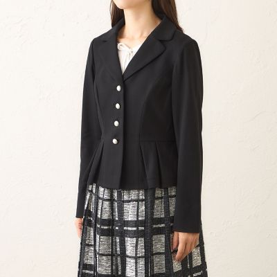 【新品】TO BE CHIC モクロディ ウエストタックジャケット ブラック モクロディ ウエストタックジャケット | TO BE CHIC (Women)/トゥー