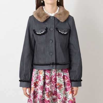 リュクスストレッチ デザインデニムジャケット | TO BE CHIC (Women