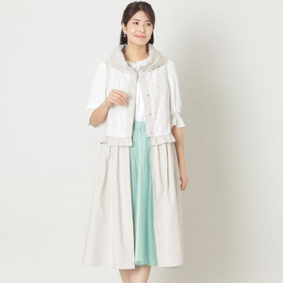 ＜TO BE CHIC (Women)＞ハイカウントタフタ　マルチＷＡＹ　ジレ