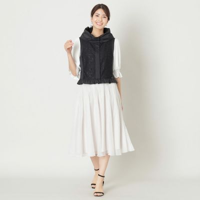 なないろ！　トゥービーシック　ハイカウントタフタ マルチwayジレ ハイカウントタフタ マルチWAY ジレ | TO BE CHIC (Women)/トゥー