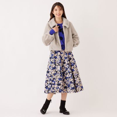 フェイクファー ステンカラーブルゾン | TO BE CHIC (Women)/トゥー
