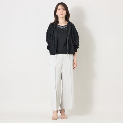 ラッセルエアリー フリルショートブルゾン | TO BE CHIC (Women