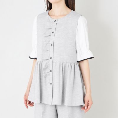 サマーコンフォート リュクスフリル ジレ | TO BE CHIC (Women)/トゥー