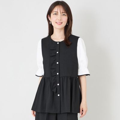 サマーコンフォート リュクスフリル ジレ | TO BE CHIC (Women)/トゥー