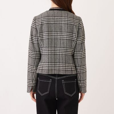 グレンチェック ノーカラージャケット | TO BE CHIC (Women)/トゥー