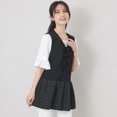 ＜TO BE CHIC (Women)＞エンブロイダリーエレガンス　ジレ