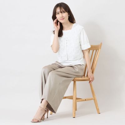 【未使用】完売品 TO BE CHIC ショートジレ 46 フラワーチュール ショートジレ | TO BE CHIC (Women)/トゥー ビー