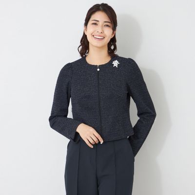 ＜TO BE CHIC (Women)＞ＭＩＸツイード　ジャケット