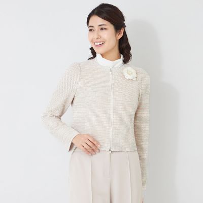 美品☆ツイードジャケット　mix MIXツイード ジャケット | TO BE CHIC (Women)/トゥー ビー シック