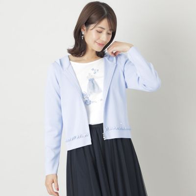 ＜TO BE CHIC (Women)＞レーヨンナイロン　フーディーニット