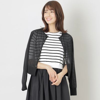＜TO BE CHIC (Women)＞セルロースアクリル　ショートニットカーディガン