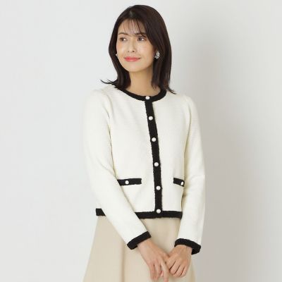 ＜TO BE CHIC (Women)＞レーヨンポリエステル　ニットカーディガン