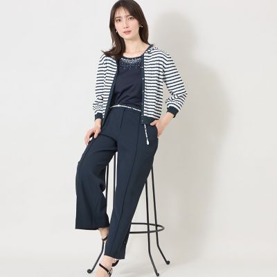 エアリーボーダー ニットパーカー | TO BE CHIC (Women)/トゥー ビー