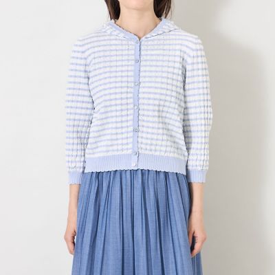 エアリーボーダー ニットパーカー | TO BE CHIC (Women)/トゥー ビー