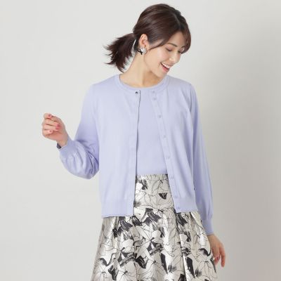 ＜TO BE CHIC (Women)＞レーヨンポリエステル　カーディガン