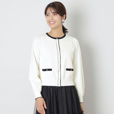 ＜TO BE CHIC (Women)＞レーヨンポリエステル　ニットカーディガン