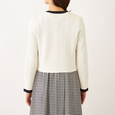 バイカラー ショートカーディガン | TO BE CHIC (Women)/トゥー ビー