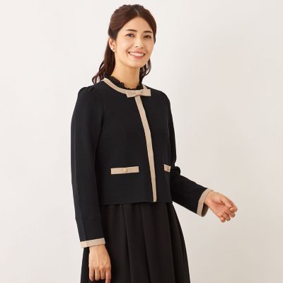 トゥービーシック　バイカラーショートカーディガン46 バイカラー ショートカーディガン | TO BE CHIC (Women)/トゥー ビー