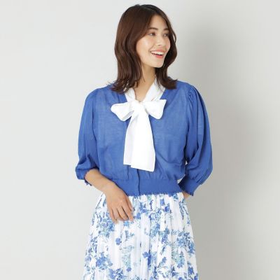 ＜TO BE CHIC (Women)＞レーヨンポリエステル　カーディガン