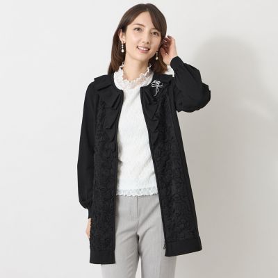 フラワーチュール ジップアップニット カーディガン | TO BE CHIC