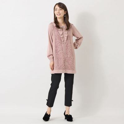 フラワーチュール ジップアップニット カーディガン | TO BE CHIC