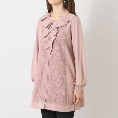 フラワーチュール ジップアップニット カーディガン | TO BE CHIC