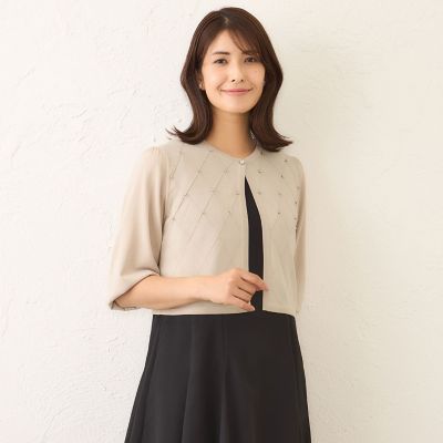 ＜TO BE CHIC (Women)＞ダイヤビジューボレロ