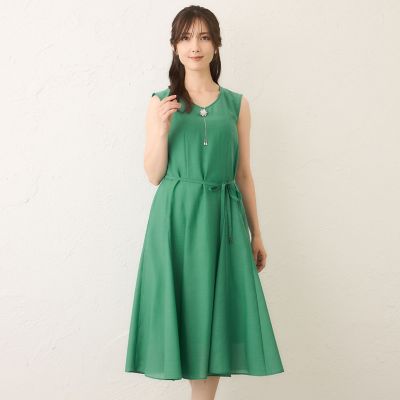＜TO BE CHIC (Women)＞ボイルワッシャー　ノースリーブドレス