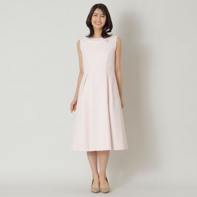 ライトカラーツイード フィット＆フレア ワンピース | TO BE CHIC
