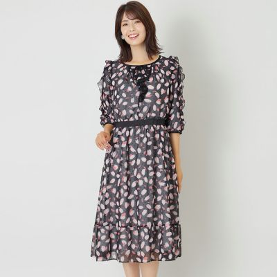 ＜TO BE CHIC (Women)＞ペタルフラワープリント　ワンピース